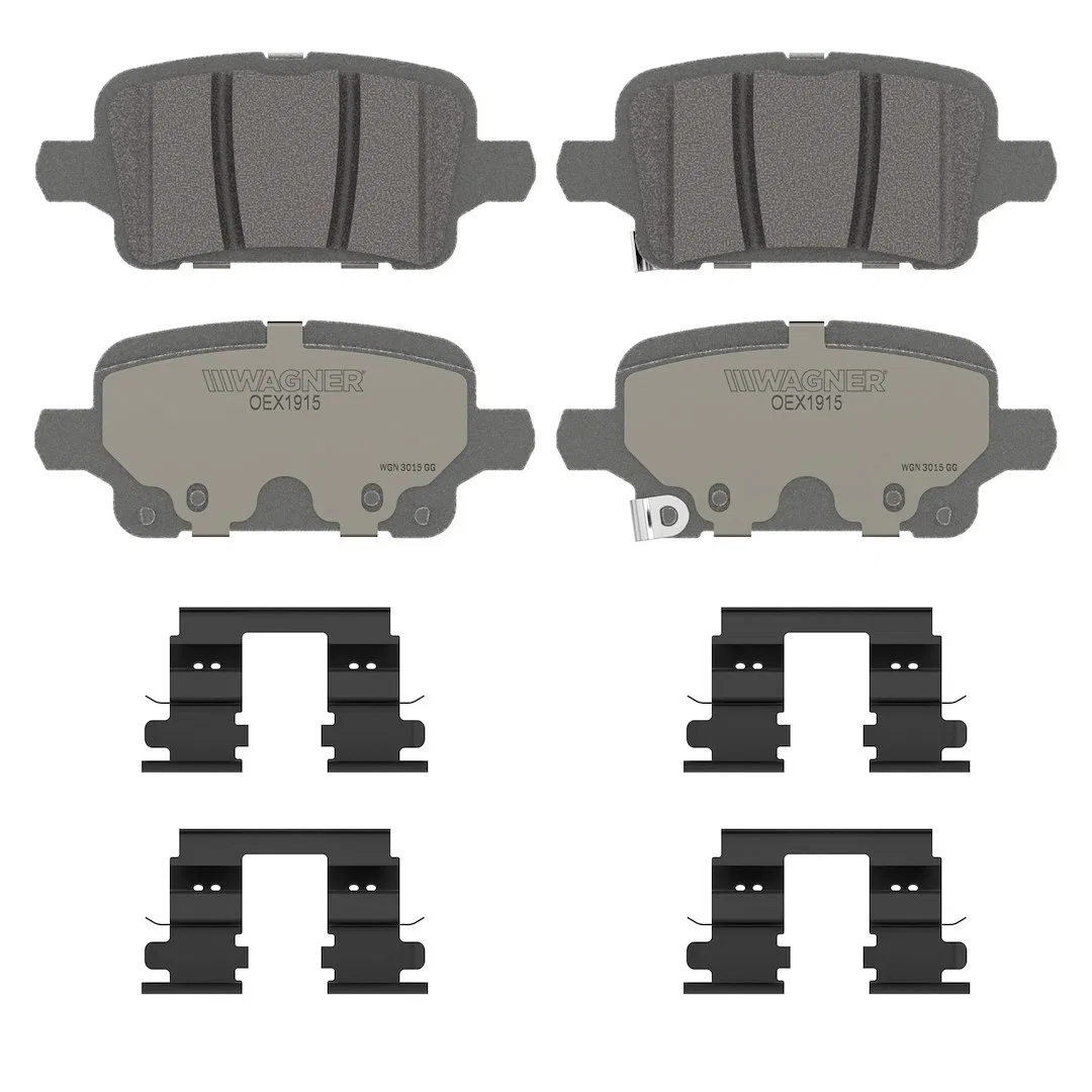 OEX1915 – WAGNER BRAKE Brake Pad, FMSI Number D1915-9085 Ceramic Set Of 4 With Mounting Hardware